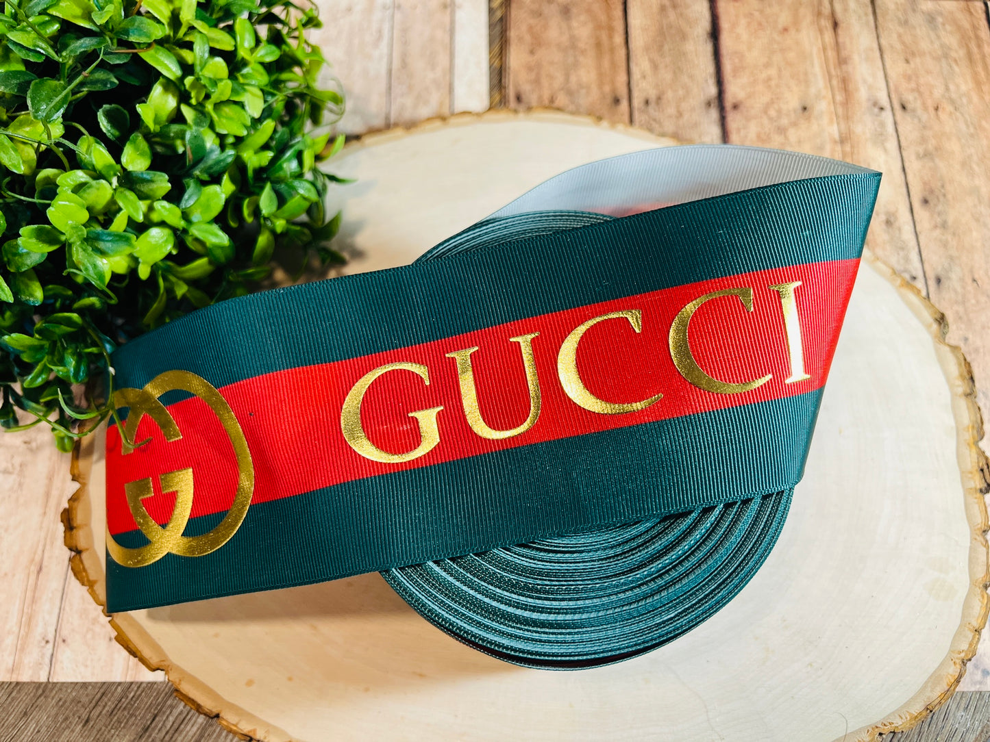 GUCCI PRINTED 3 INCH ON GROSGRAIN RIBBON, POTTER RIBBON, CUT TO SIZE, VIEW STORE FOR MORE PATTERNS