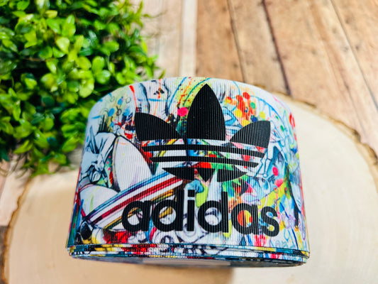 Adidas 1 YARD PRINTED 3 INCH ON GROSGRAIN RIBBON, POTTER RIBBON, CUT TO SIZE, VIEW STORE FOR MORE PATTERNS