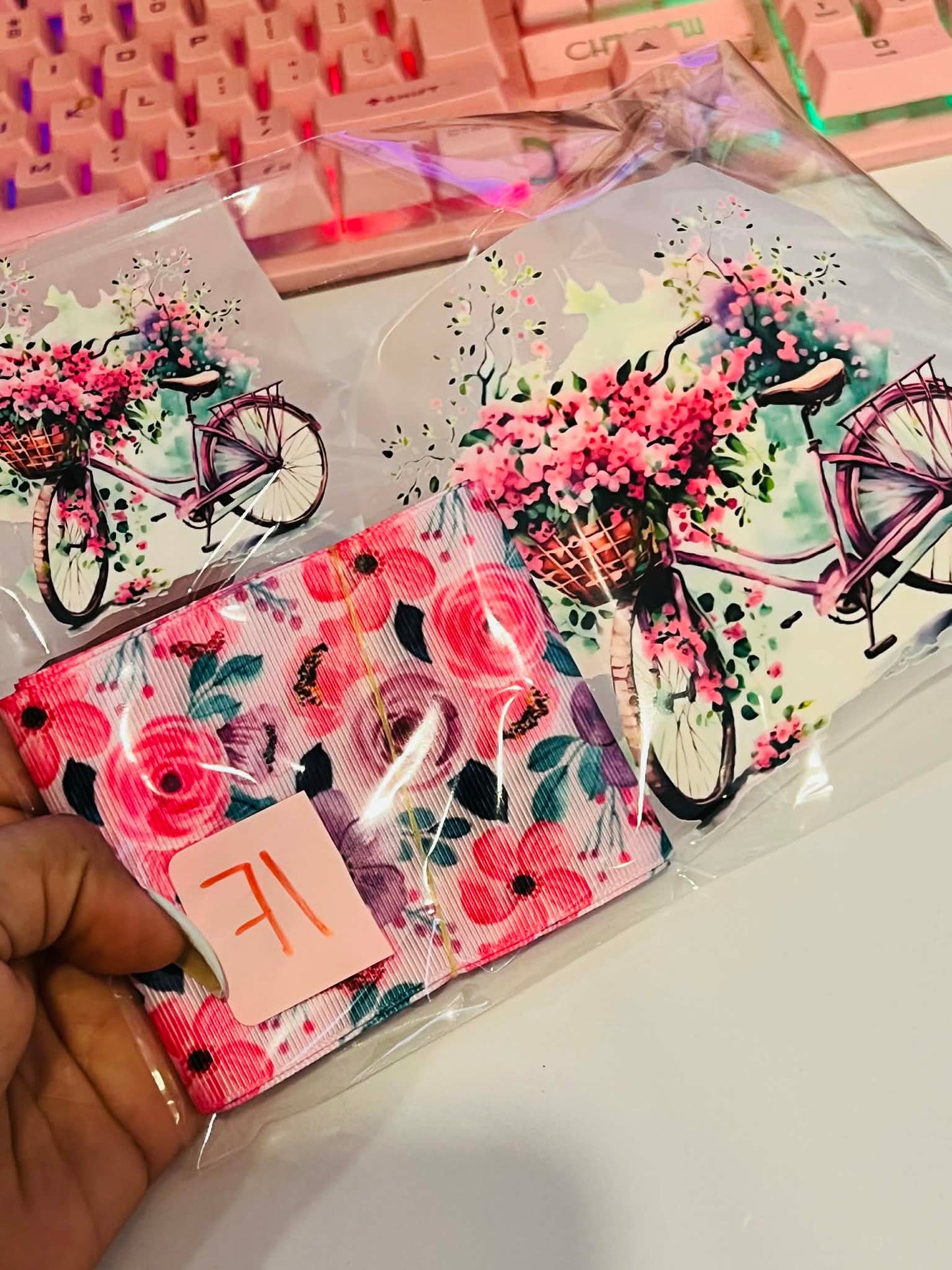 Bicycleta con flores