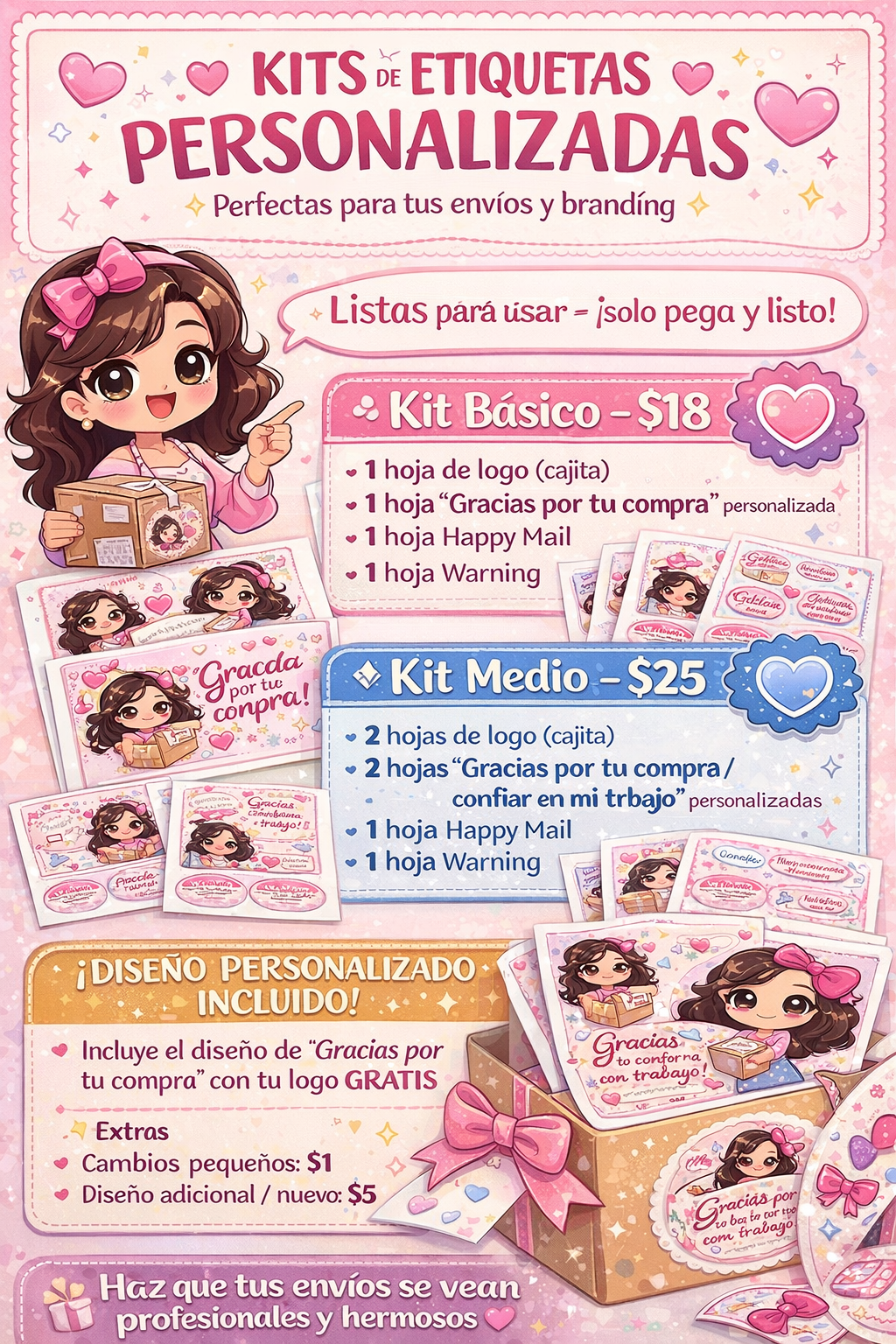 Etiquetas personalizadas para tus envíos