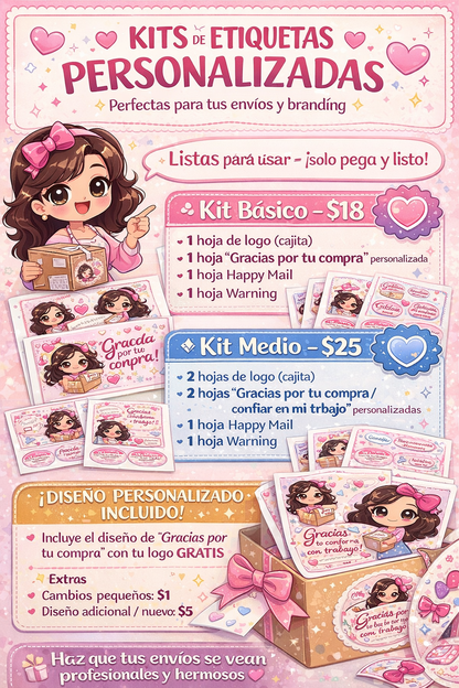 Etiquetas personalizadas para tus envíos