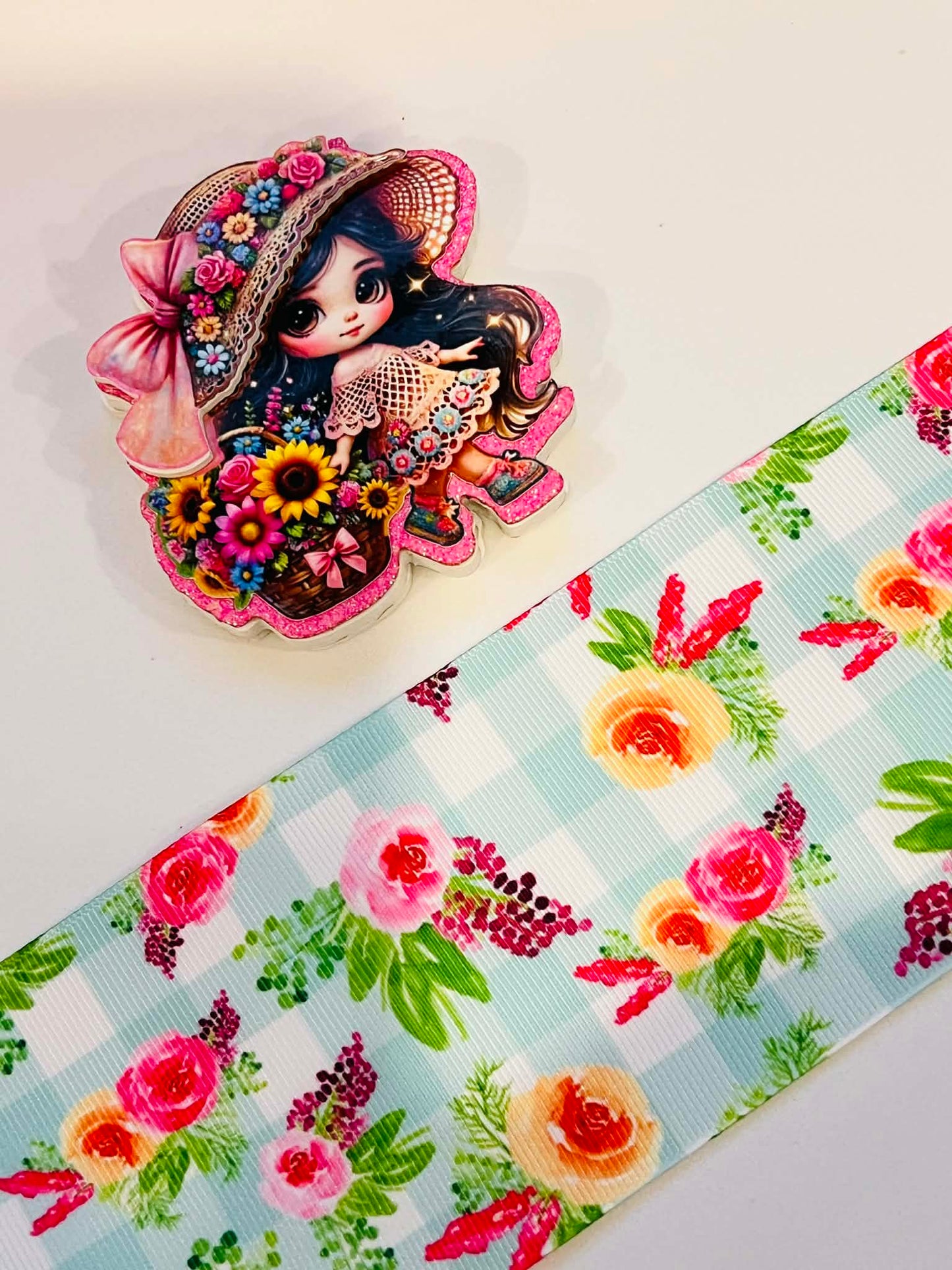 Nena canasta de flores