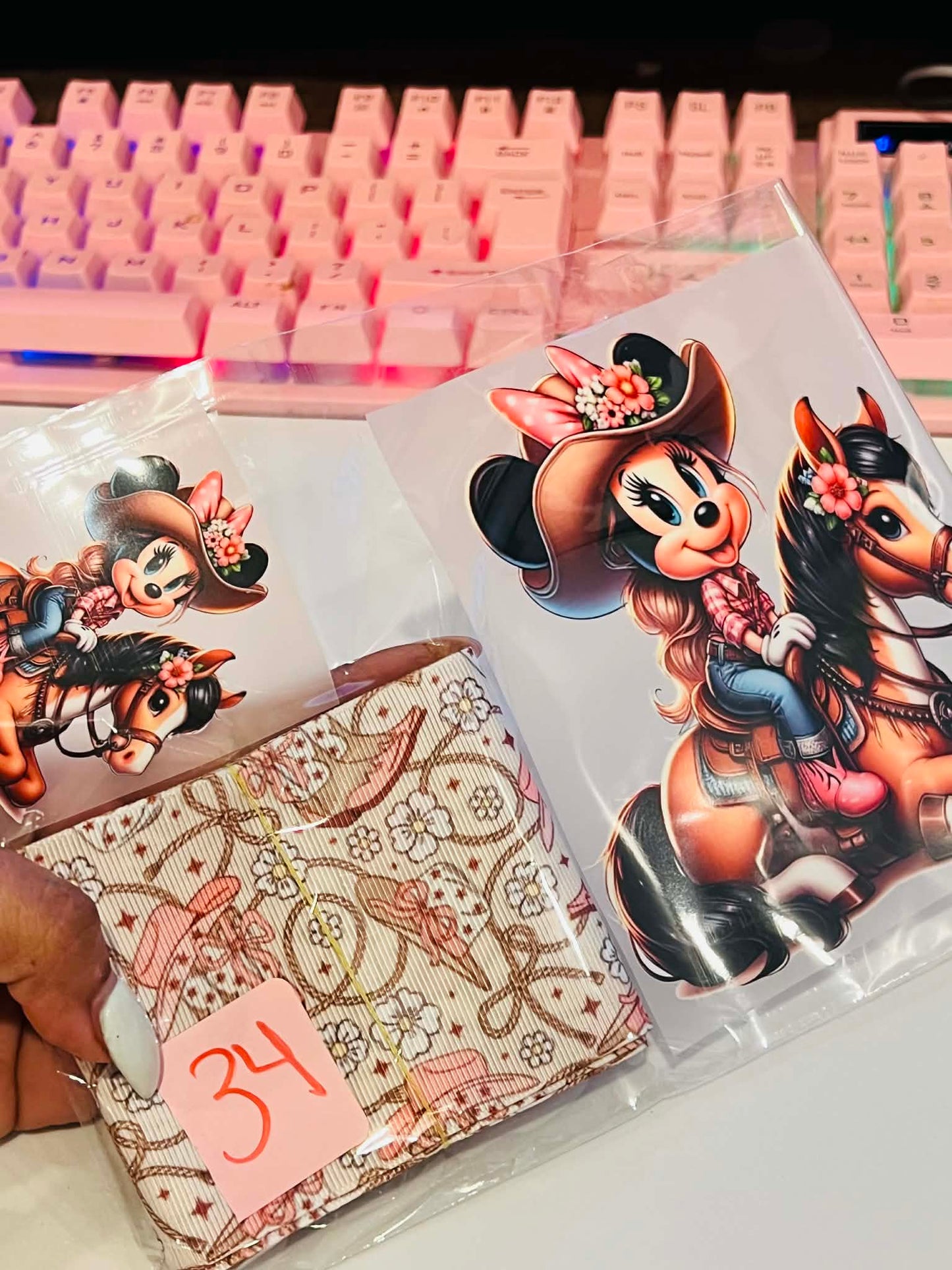 Minnie inspired on horse